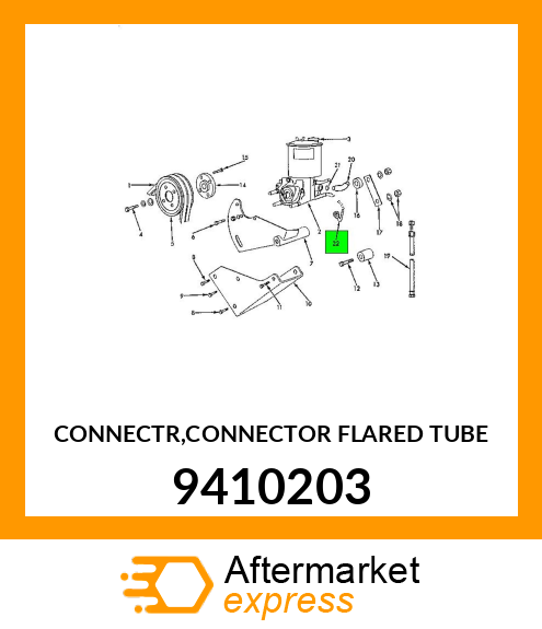 CONNECTR,CONNECTOR FLARED TUBE 9410203