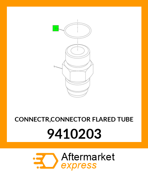 CONNECTR,CONNECTOR FLARED TUBE 9410203