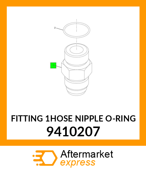 FITTING 1HOSE NIPPLE O-RING 9410207