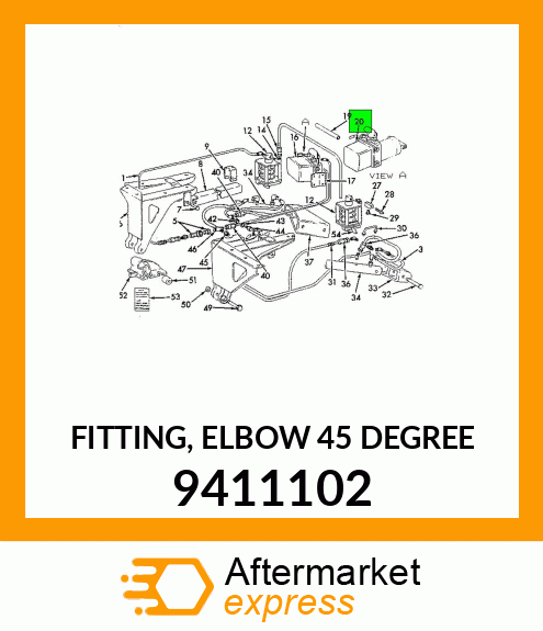 FITTING, ELBOW 45 DEGREE 9411102