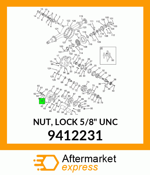 NUT, LOCK 5/8" UNC 9412231