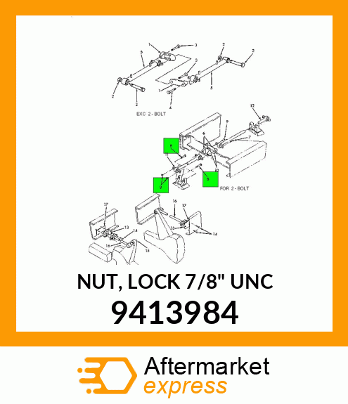 NUT, LOCK 7/8" UNC 9413984