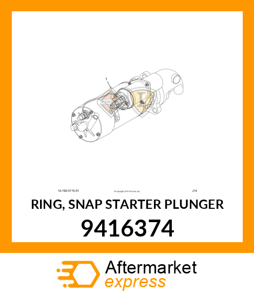 RING, SNAP STARTER PLUNGER 9416374