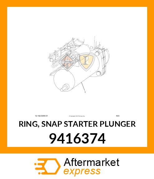 RING, SNAP STARTER PLUNGER 9416374