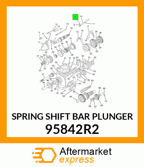 SPRING SHIFT BAR PLUNGER 95842R2