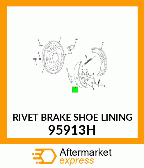 RIVET BRAKE SHOE LINING 95913H