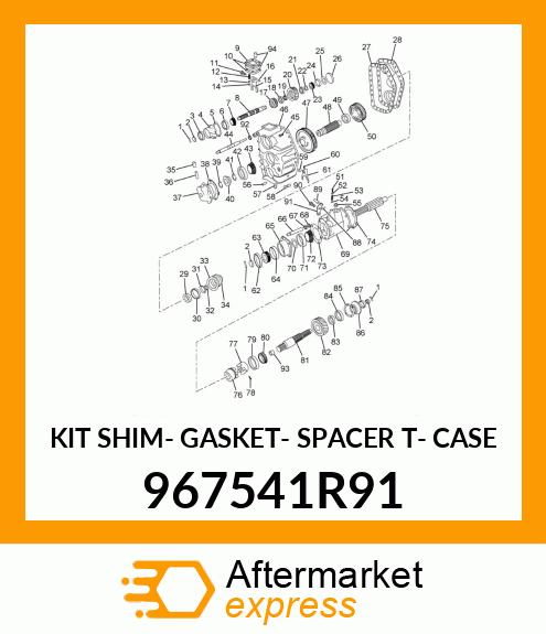 KIT SHIM- GASKET- SPACER T- CASE 967541R91