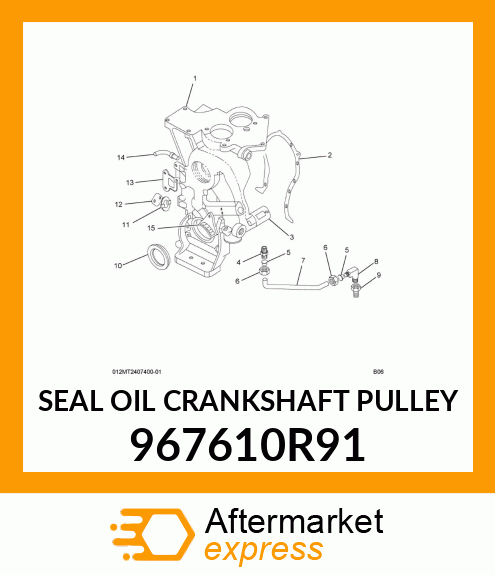 SEAL OIL CRANKSHAFT PULLEY 967610R91