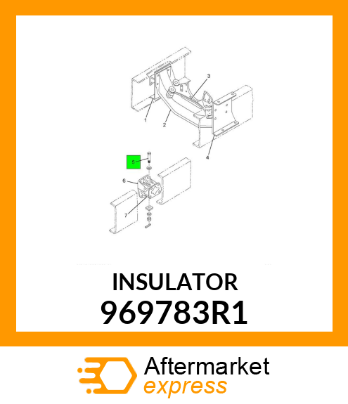 INSULATOR REAR ENGINE MOUNTING 969783R1