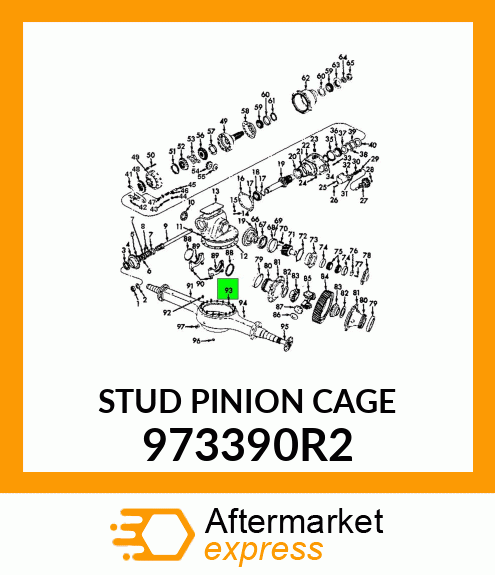 STUD PINION CAGE 973390R2