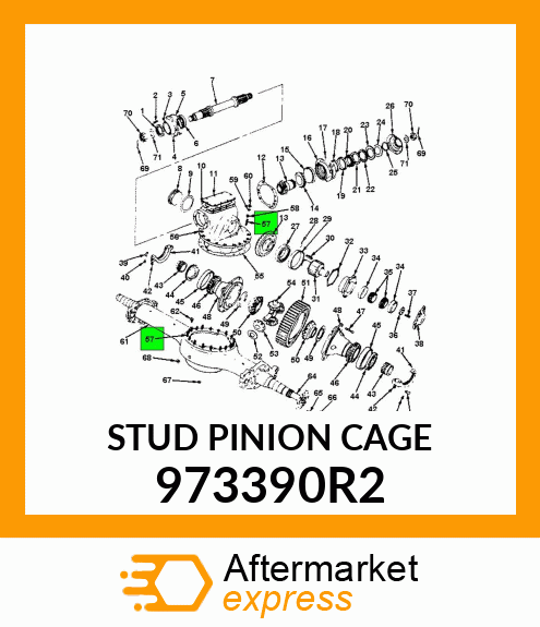 STUD PINION CAGE 973390R2