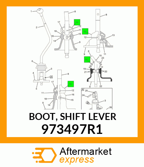 BOOT, SHIFT LEVER 973497R1