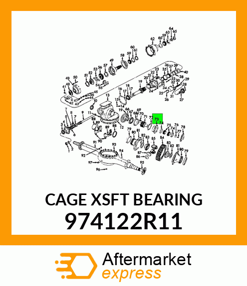 CAGE XSFT BEARING 974122R11