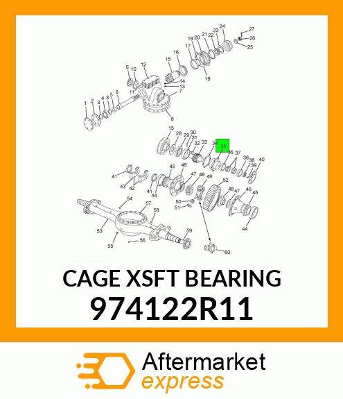 CAGE XSFT BEARING 974122R11