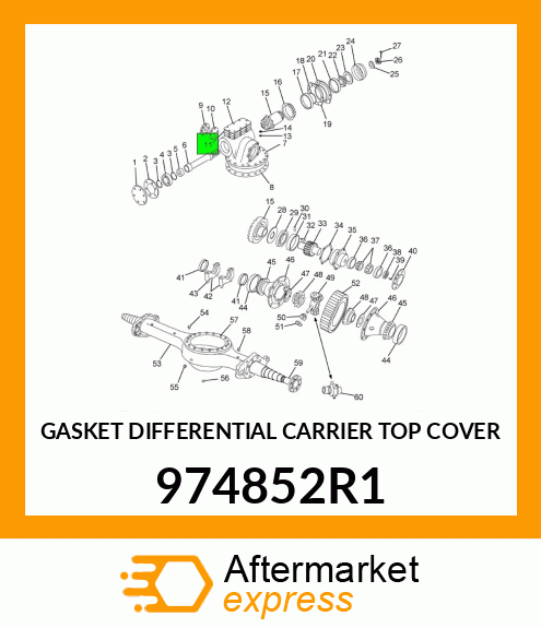 GASKET DIFFERENTIAL CARRIER TOP COVER 974852R1