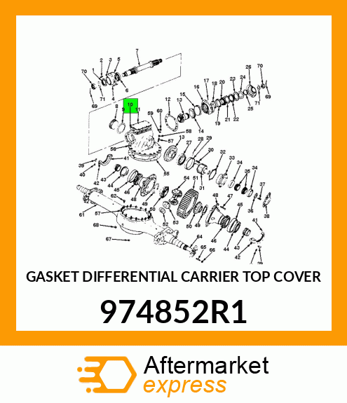 GASKET DIFFERENTIAL CARRIER TOP COVER 974852R1