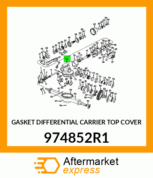 GASKET DIFFERENTIAL CARRIER TOP COVER 974852R1