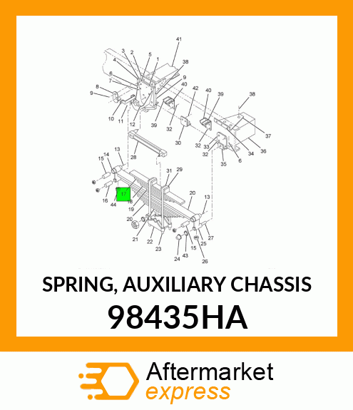 SPRING, AUXILIARY CHASSIS 98435HA