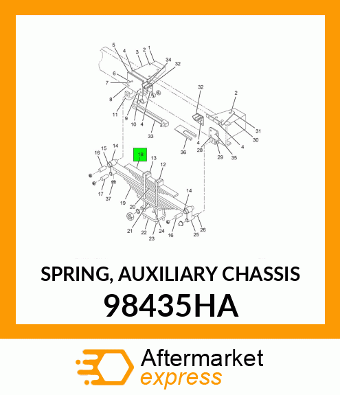 SPRING, AUXILIARY CHASSIS 98435HA