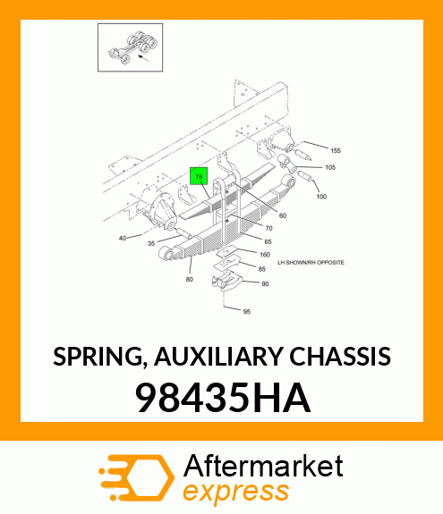 SPRING, AUXILIARY CHASSIS 98435HA