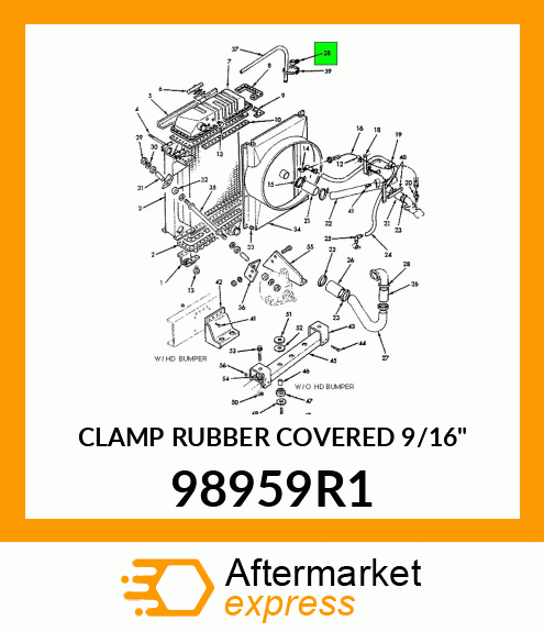 CLAMP RUBBER COVERED 9/16" 98959R1