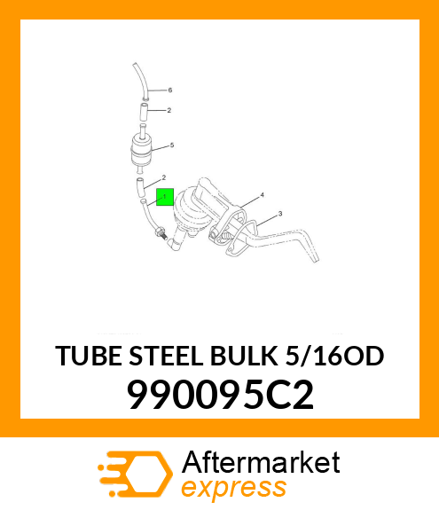 TUBE STEEL BULK 5/16OD 990095C2