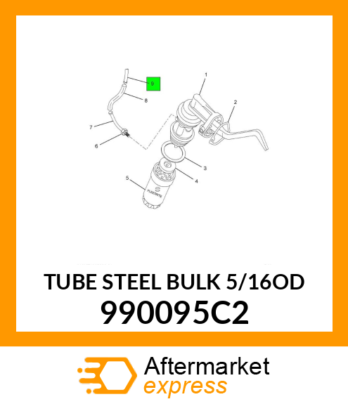 TUBE STEEL BULK 5/16OD 990095C2