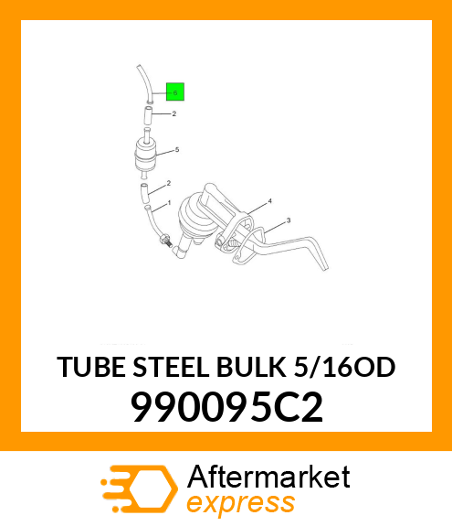 TUBE STEEL BULK 5/16OD 990095C2