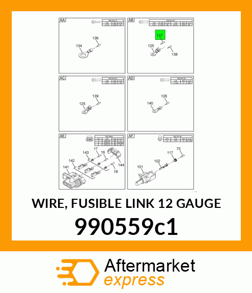 WIRE, FUSIBLE LINK 12 GAUGE 990559c1