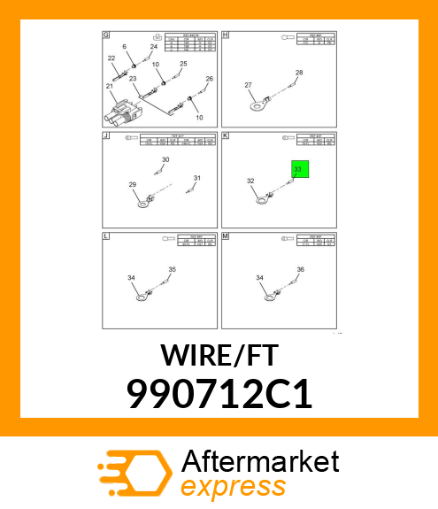 WIRE, FUSIBLE LINK 10 GAUGE 990712C1