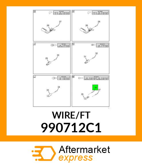 WIRE, FUSIBLE LINK 10 GAUGE 990712C1