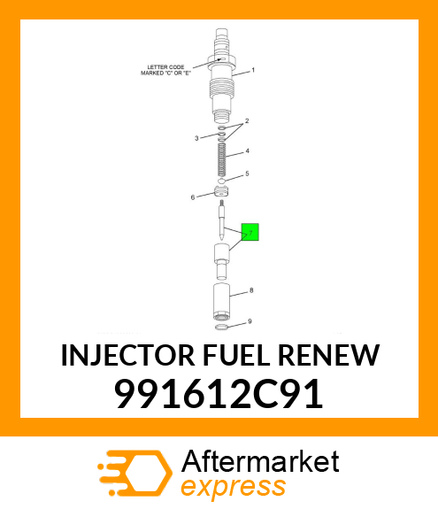 INJECTOR FUEL RENEW 991612C91