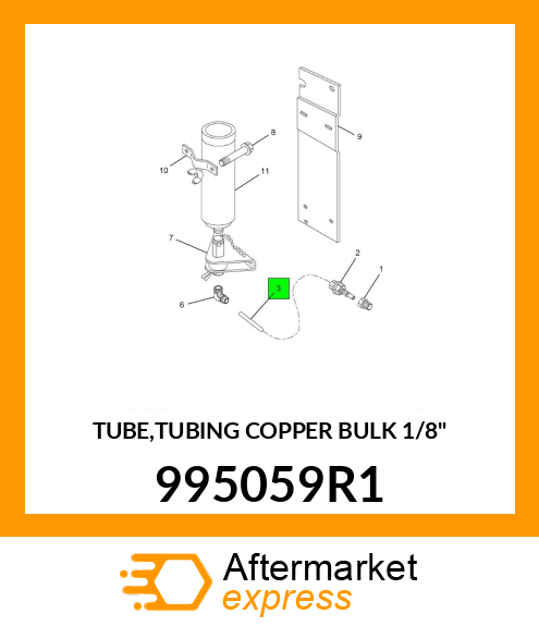 TUBE,TUBING COPPER BULK 1/8" 995059R1