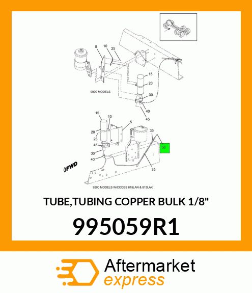 TUBE,TUBING COPPER BULK 1/8" 995059R1