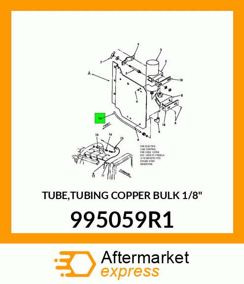 TUBE,TUBING COPPER BULK 1/8" 995059R1