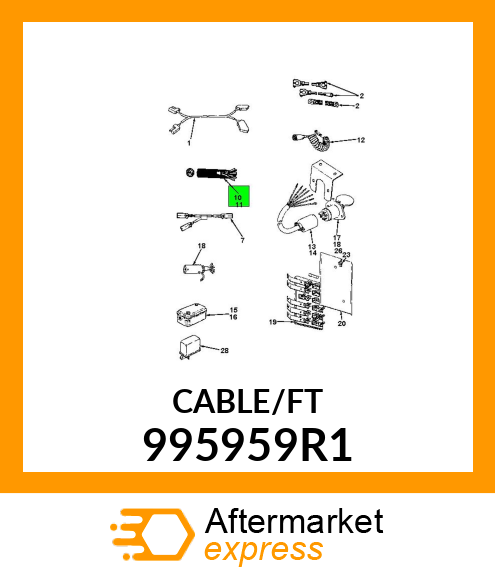 CABLE TRAILER CONN 4 995959R1