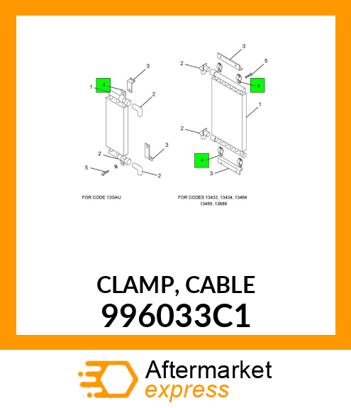CLAMP, CABLE 996033C1