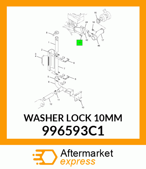 WASHER LOCK 10MM 996593C1