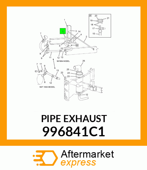 PIPE EXHAUST 996841C1