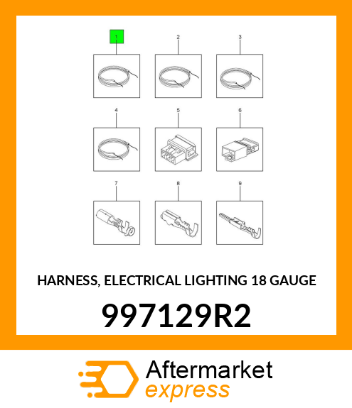 HARNESS, ELECTRICAL LIGHTING 18 GAUGE 997129R2