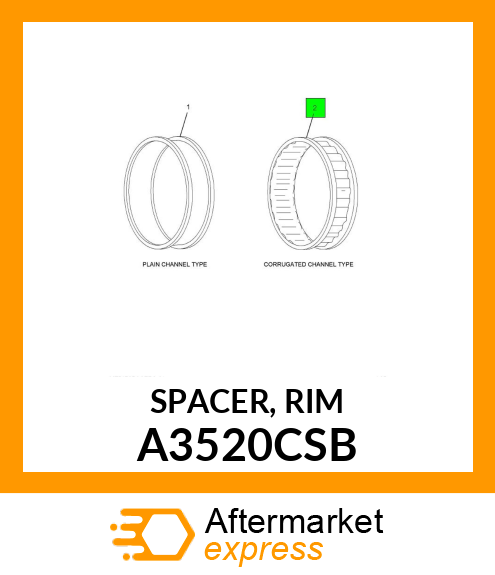 SPACER, RIM A3520CSB