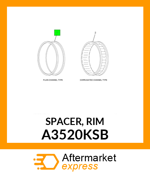 SPACER, RIM A3520KSB