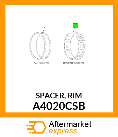 SPACER, RIM A4020CSB