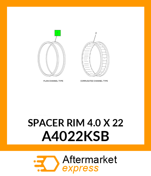 SPACER RIM 4.0 X 22 A4022KSB