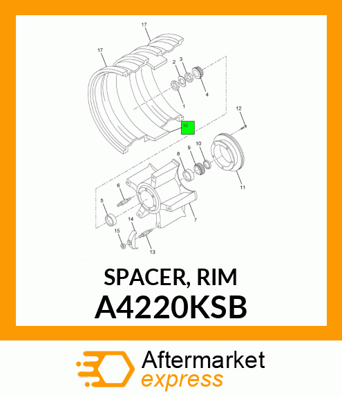 SPACER, RIM A4220KSB