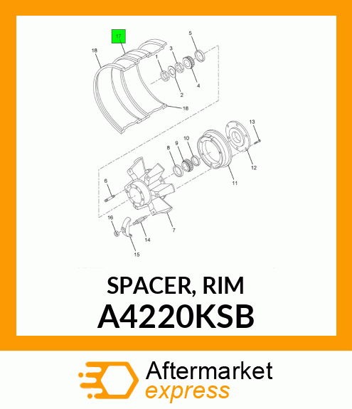 SPACER, RIM A4220KSB