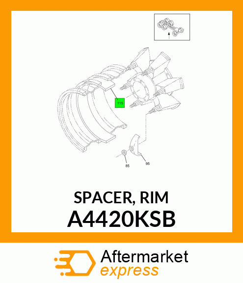 SPACER, RIM A4420KSB