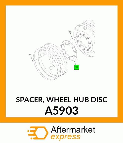 SPACER, WHEEL HUB DISC A5903