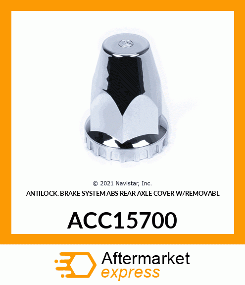 ANTILOCK BRAKE SYSTEM ABS REAR AXLE COVER W/REMOVABL ACC15700