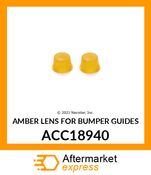 AMBER LENS FOR BUMPER GUIDES ACC18940